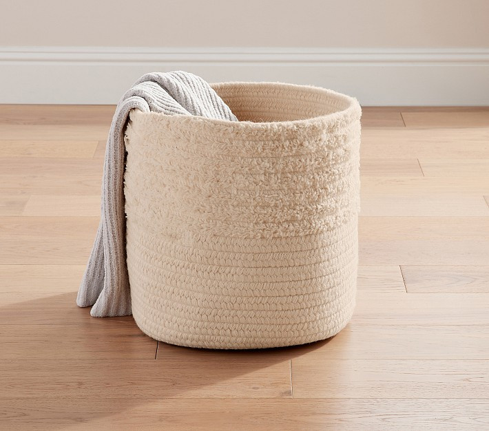 Dipped Shag Basket | Pottery Barn Kids