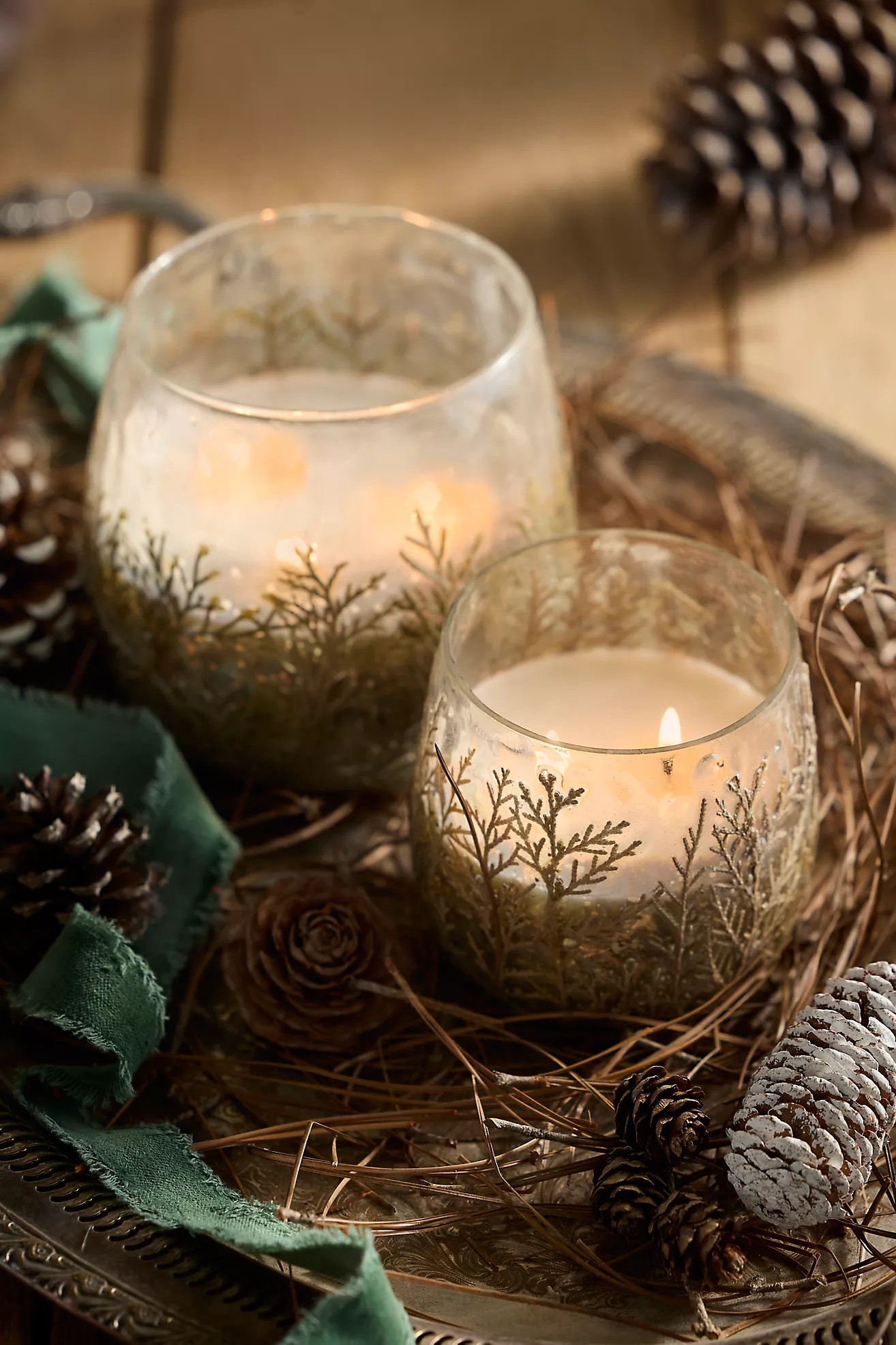 Linnea Cedar Branches Candle, Forest Fir | Terrain