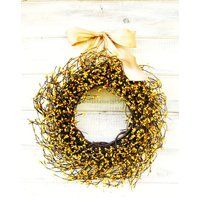 Fall Door Wreath-Fall Wedding-Fall Wreath-Yellow Wreath-Housewarming Gift-Rustic Farmhouse Decor-Far | Etsy (US)