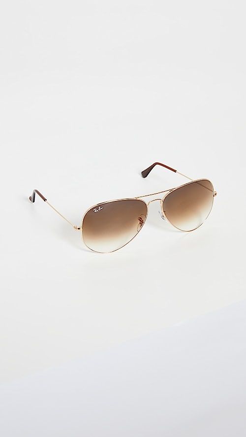 RB3025 Oversized Classic Aviator Gradient Sunglasses | Shopbop