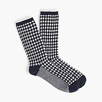 Trouser socks in gingham and stripes | J.Crew US