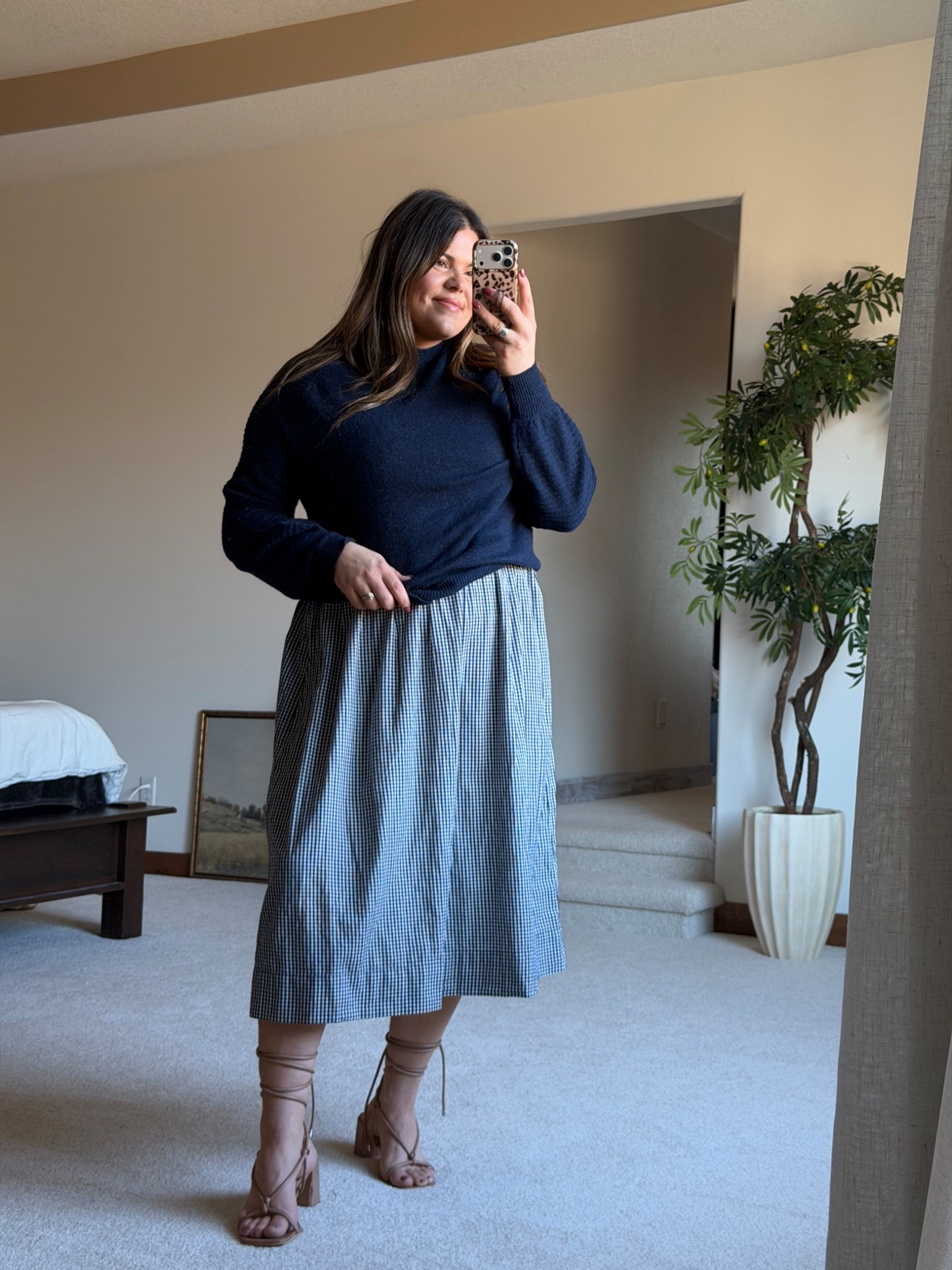 Spring dress size XL! Love this gingham pattern, cute for Easter, date night, spring break, teacher!

Midsize, Mom style, size 14

#ltkfindsunder50 #ltkmidsize #ltkworkwear