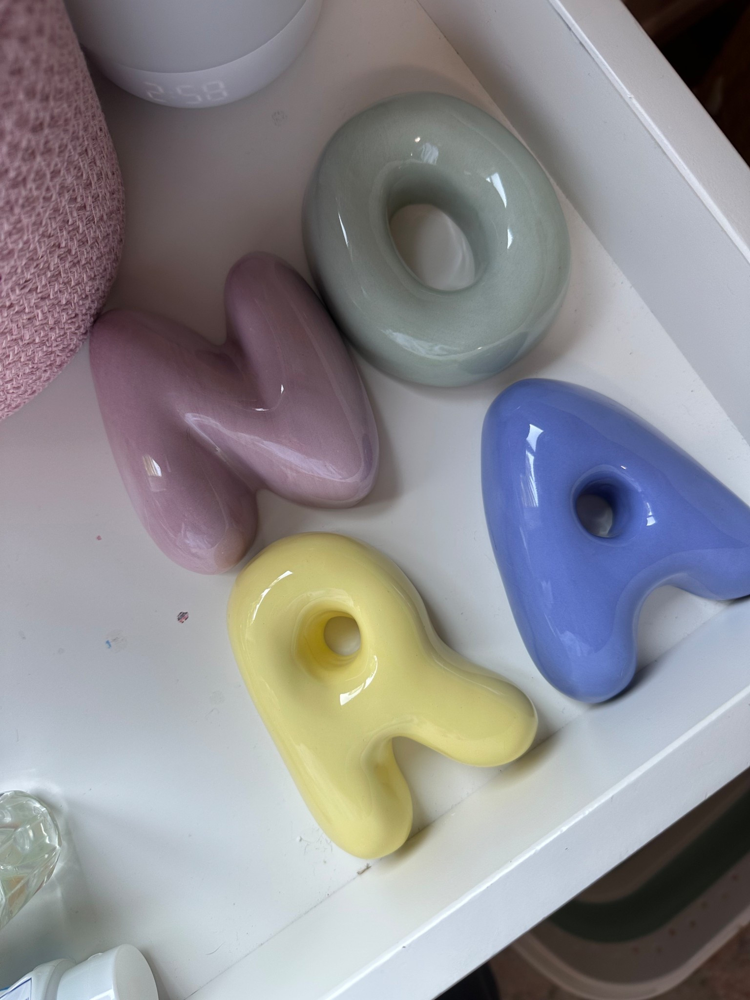 Ceramic letters for baby girls nursery! Cant wait to hang these

#LTKFindsUnder100 #LTKHome #LTKBaby