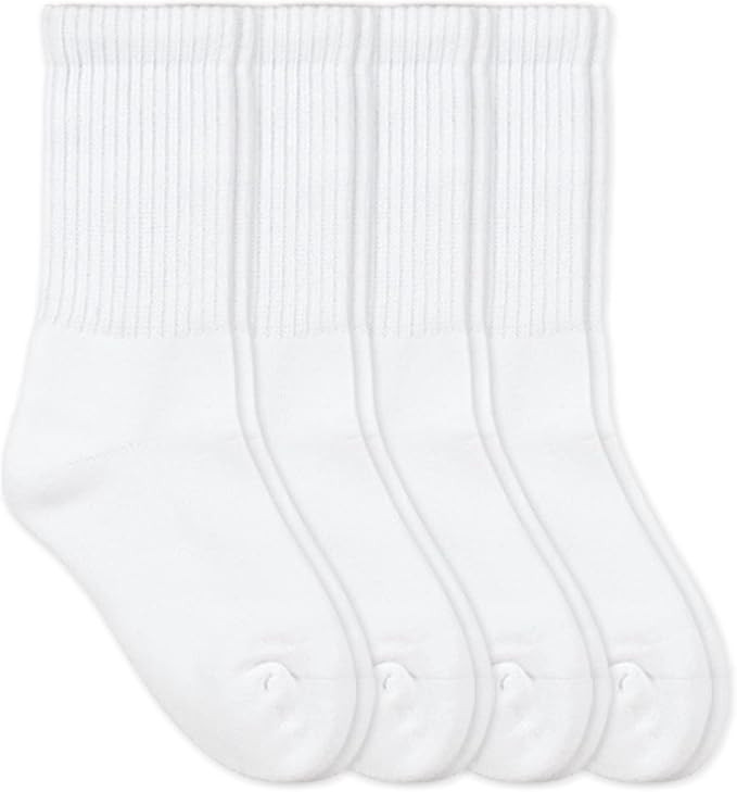 Jefferies Socks Mens Womens Military Ribbed Cushion Sport Crew Socks 4 Pair Pack | Amazon (US)