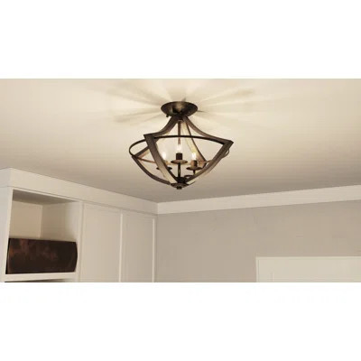 Reimers 3-Light Semi Flush Mount | Wayfair North America