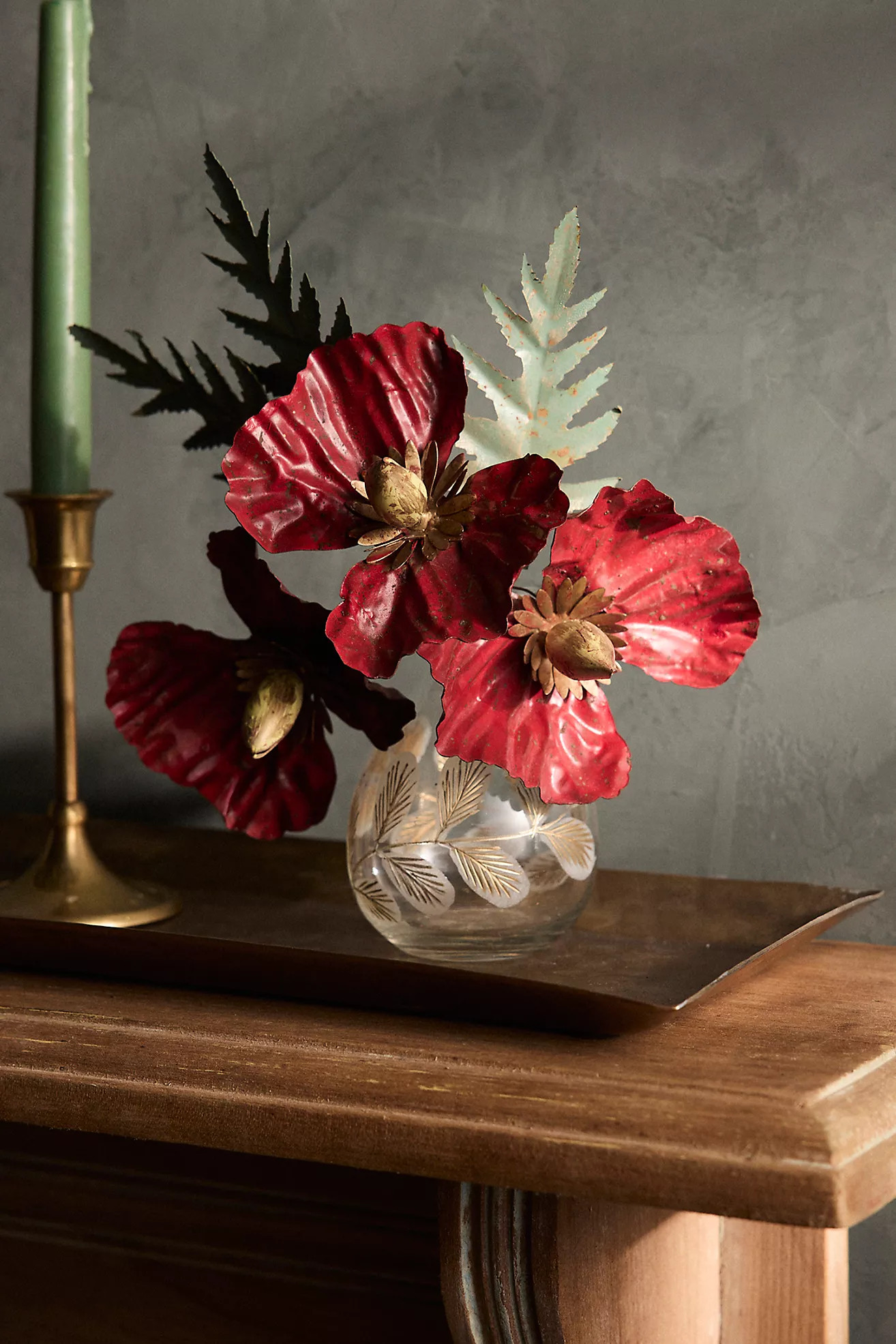 Red Flower Iron Bouquet | Anthropologie (US)