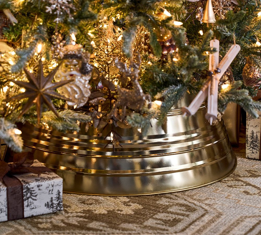Handcrafted Brass Metal Tree Collar | Pottery Barn (US)