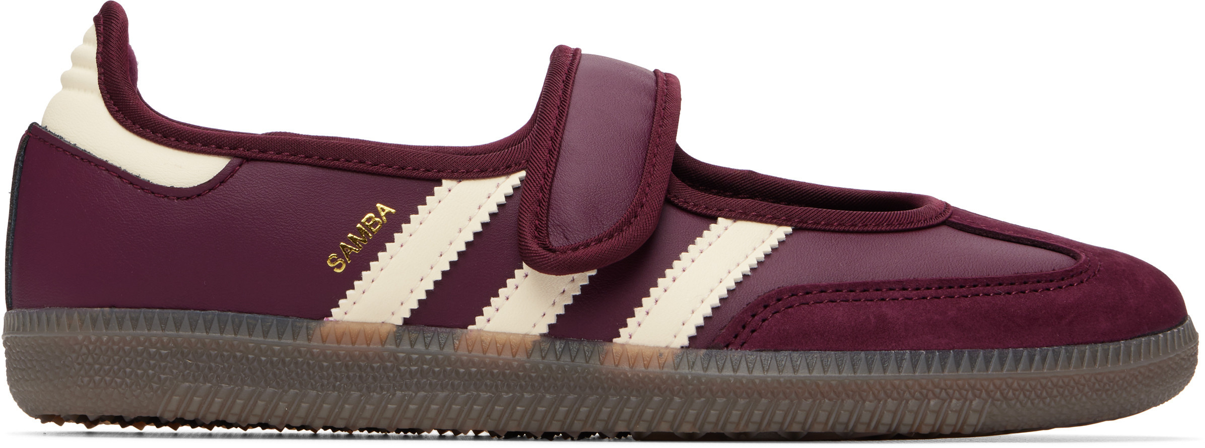 adidas Originals Burgundy Samba Jane Sneakers | SSENSE