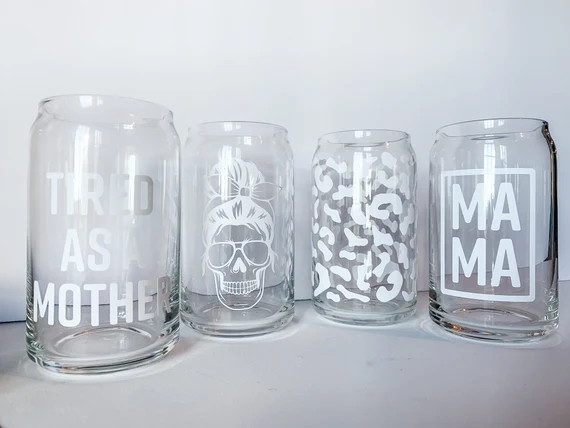 Beer Can Glasses • Coffee Glass • Beer Glass Can • Glass Coffee Cup • Glass Can • Ice... | Etsy (US)