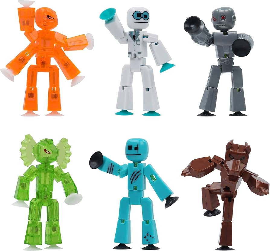 Zing Stikbot Monster Werewolf & Cyborg Pack, Set of 6 Stikbot Collectable Monster Action Figures,... | Amazon (US)