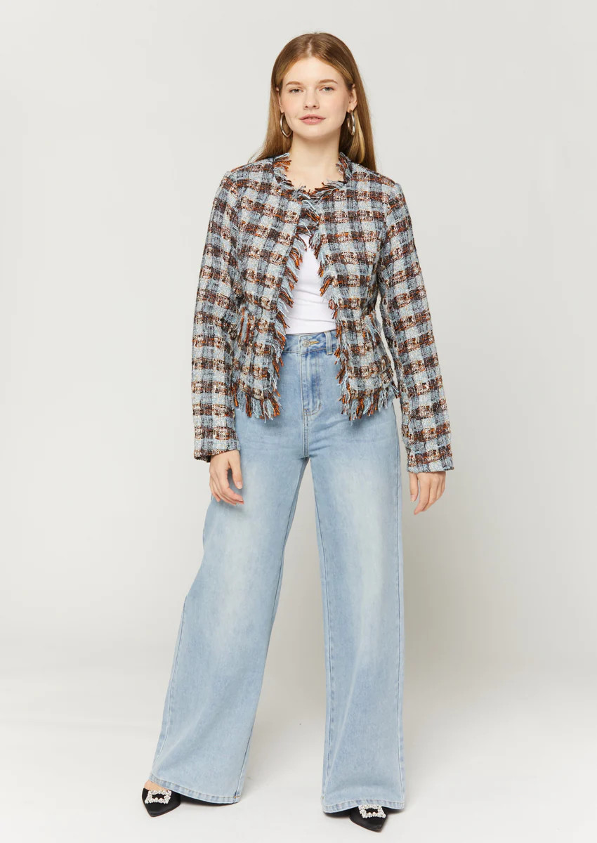 Misha Wide Leg High-Waisted Denim Pants | Benaar La
