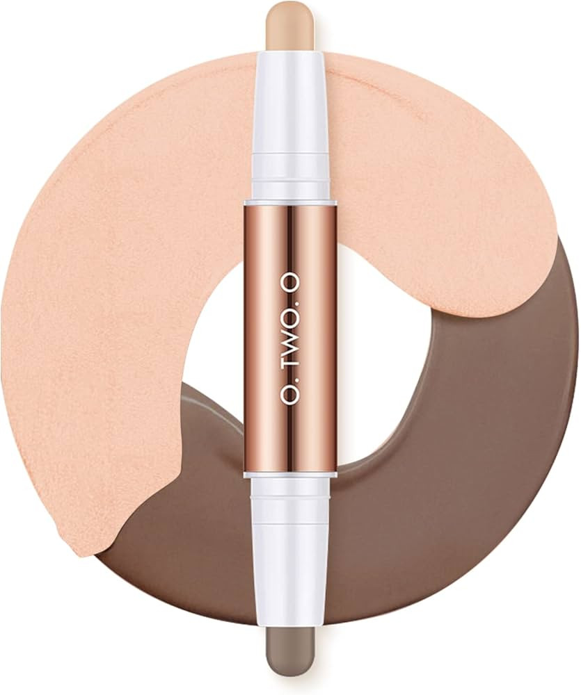 UIIOPJIOM 2 Color Dual Cream Contour Stick (04Beige color+Cool brown) | Amazon (US)
