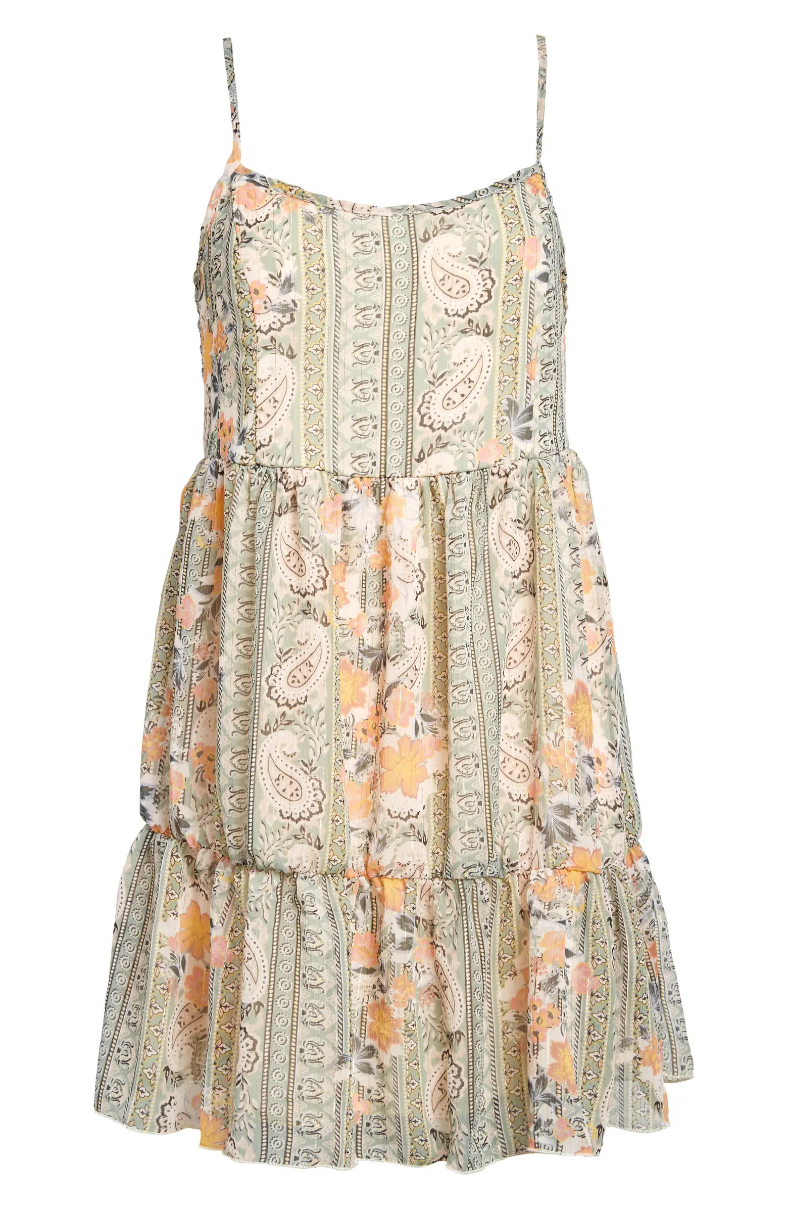 Paisley Stripe Minidress | Nordstrom