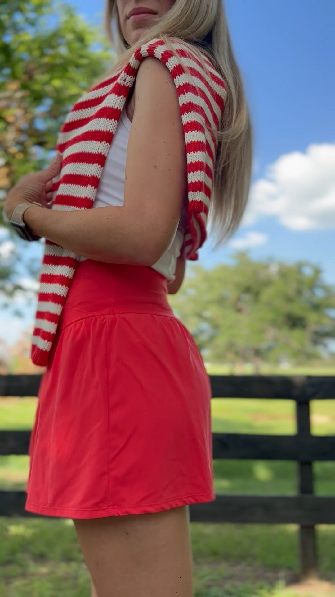 This Target outfit is perfect for summer! This tennis skirt is on sale! Wearing XS! Fourth of July outfit, target athleisure, target tennis skirt, New England summer outfit, baseball outfit, sports mom outfit, target mom. Callie Glass


#LTKFindsUnder50 #LTKSeasonal #LTKSummerEdit