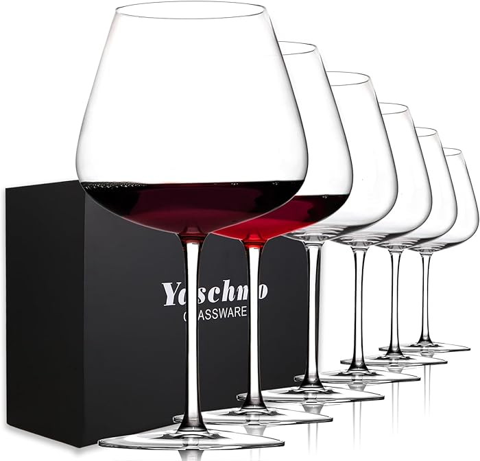 Super Large 30OZ Wine Glasses-Hand Blown Crystal Giant Wine Glasses, Big Burgundy Glasses Oversiz... | Amazon (US)