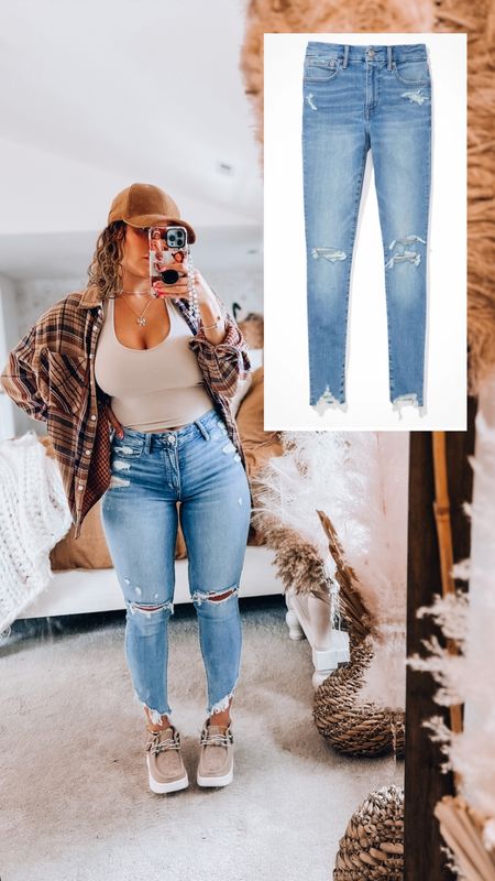 Found very similar jeans like the ones I’m  wearing! It’s under “the exact” list but it is not the exact. Just very similar out of all the others that I linked  

#LTKfindsunder50 #LTKsalealert #LTKstyletip