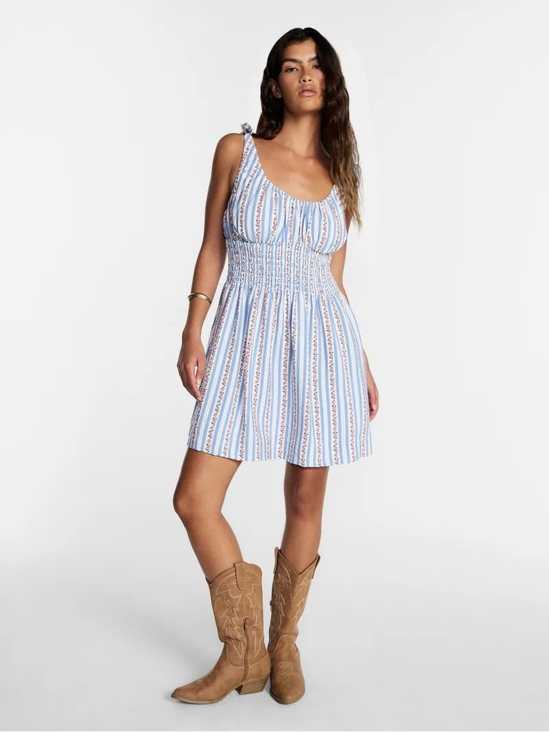 Kacey Lee Women's Smocked Mini Dress, Sizes XS-XXL | Walmart (US)