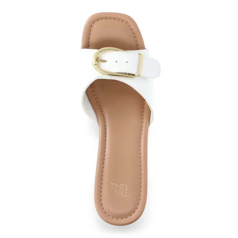Time and Tru Women's Buckle Cork Platform Sandals | Walmart (US)