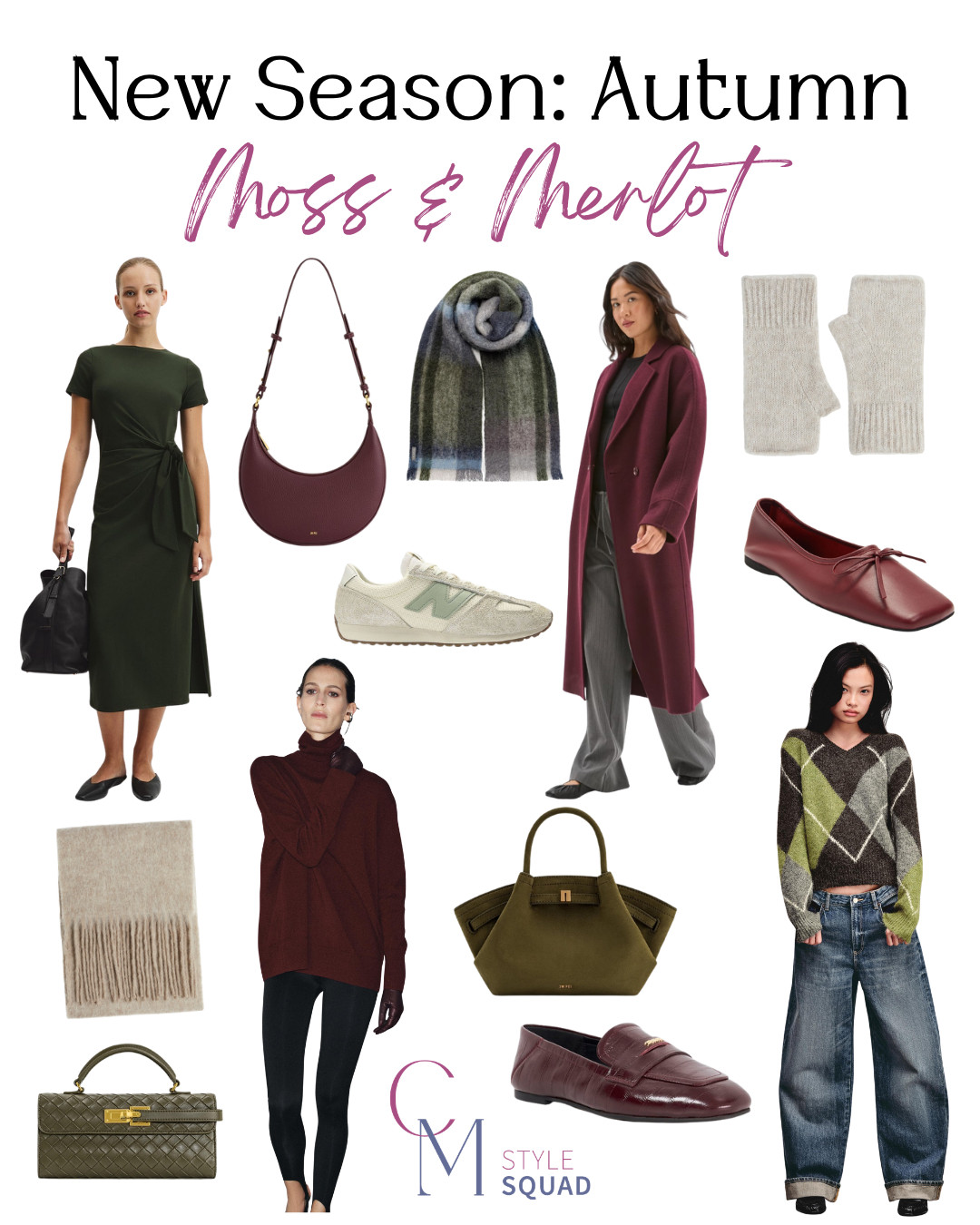 Moss and Merlot. An unexpected but striking colour combination this Autumn  

 #LTKaustralia #LTKstyletip #LTKautumn