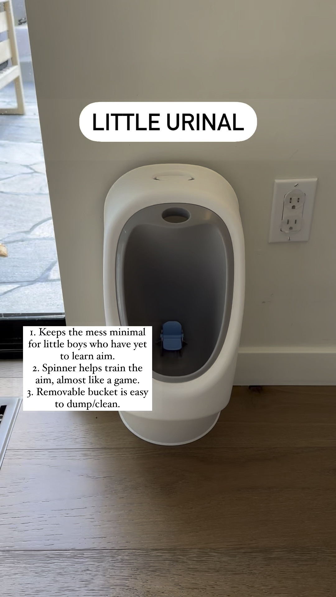 If your toddler boy is potty training and prefers to stand and pee, try this little urinal. It contains the spray and makes less mess for parents to clean. 🧼 🤪

#LTKKids #LTKFamily #LTKSummerSales