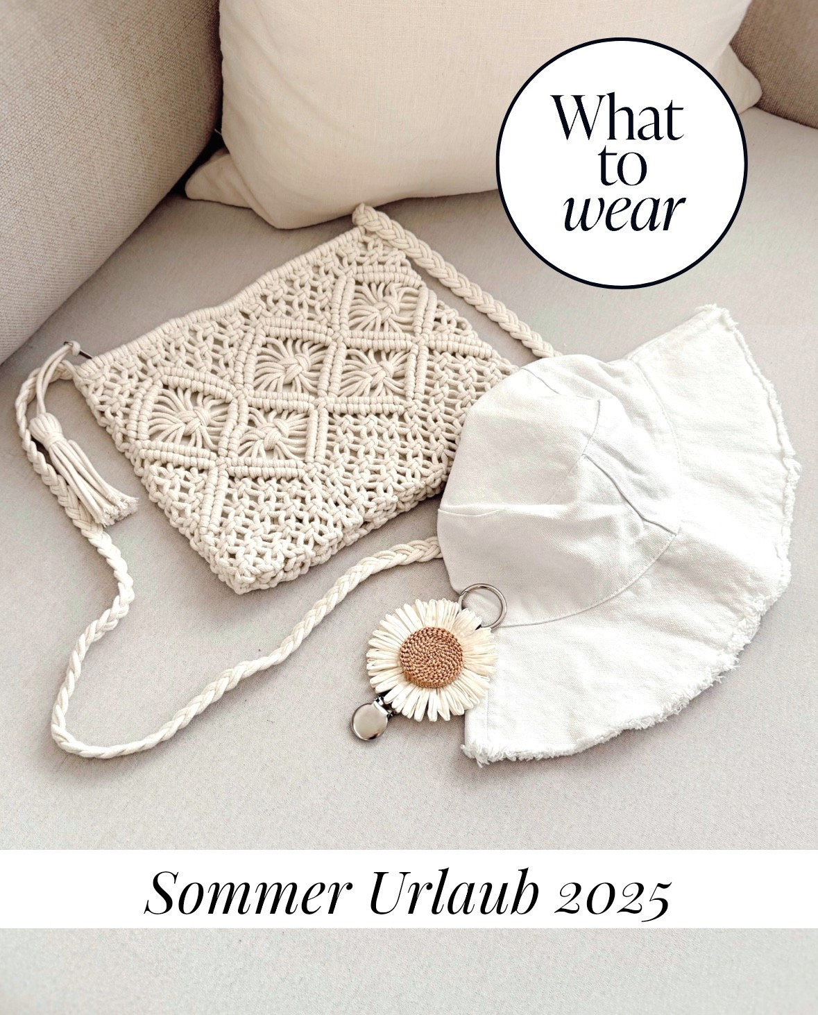Sonnige Tage, leichte Accessoires und pure Sommer-Vibes. Diese Essentials dürfen im Koffer für den Sommerurlaub 2025 nicht fehlen! 

Makramee Tasche | Umhängetasche Sommer | Urlaubstasche | Sommerurlaub Essentials | Amazon Sommer Must Haves | Sommerhut | Bucket Hat Summer | weißer Sommerhut | Hutklipp Tasche | Taschenklipp Hut | Strohblume Tasche

#LTKsummer #LTKtravel #LTKdeutschland