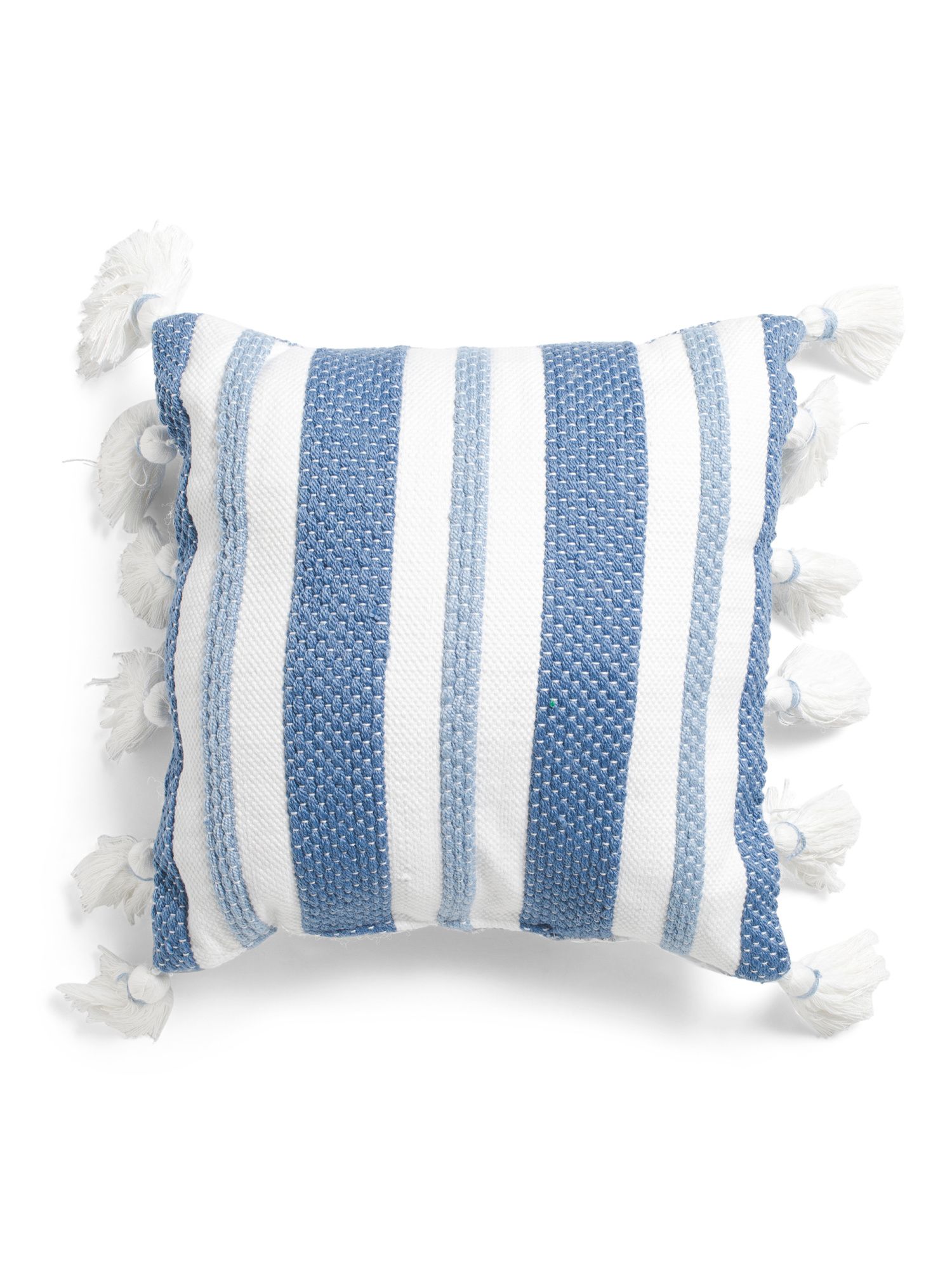 18x18 Indoor Outdoor Textured Stripe Pillow | TJ Maxx