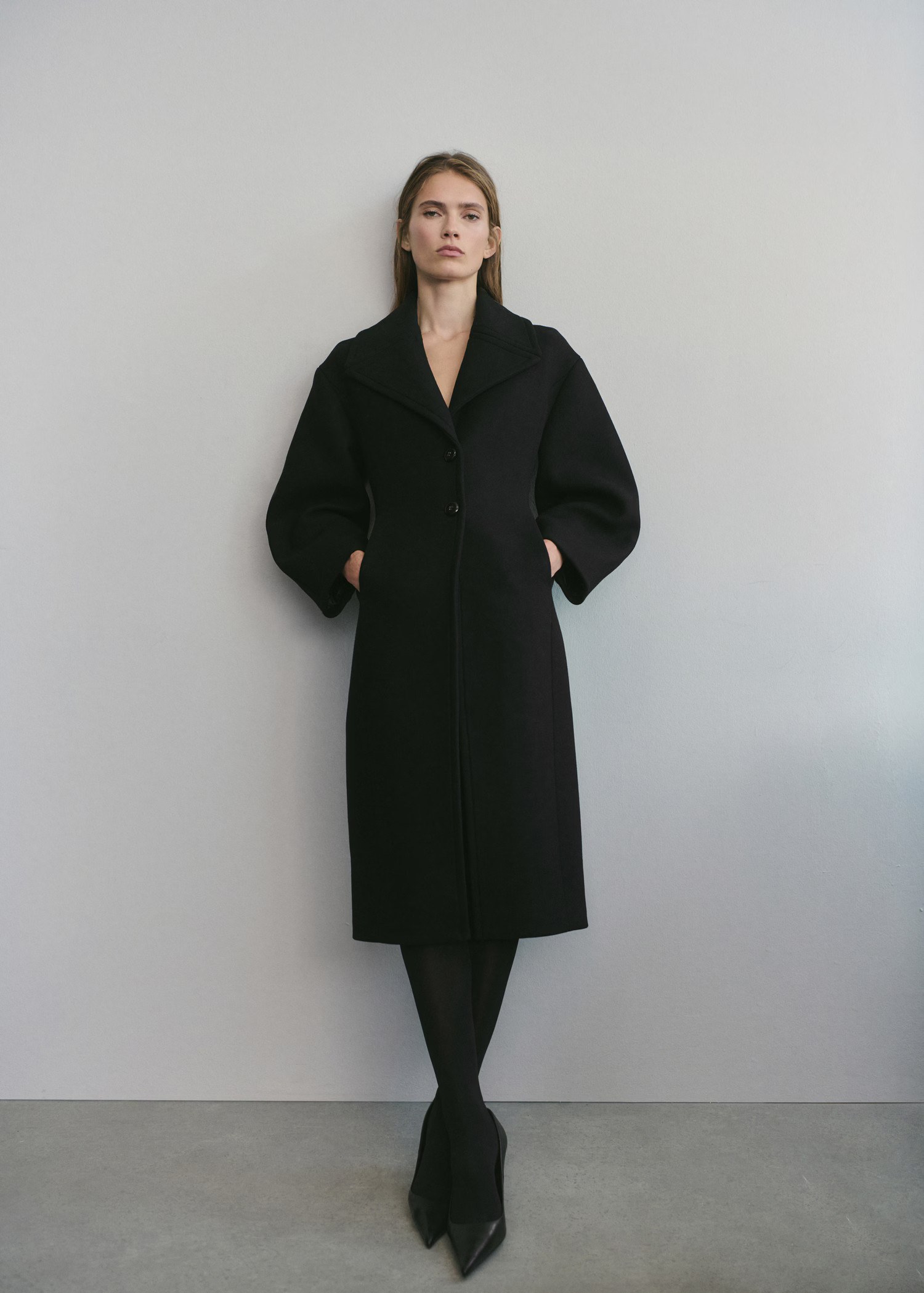Structured wool coat - Women | MANGO United Kingdom | MANGO (UK)