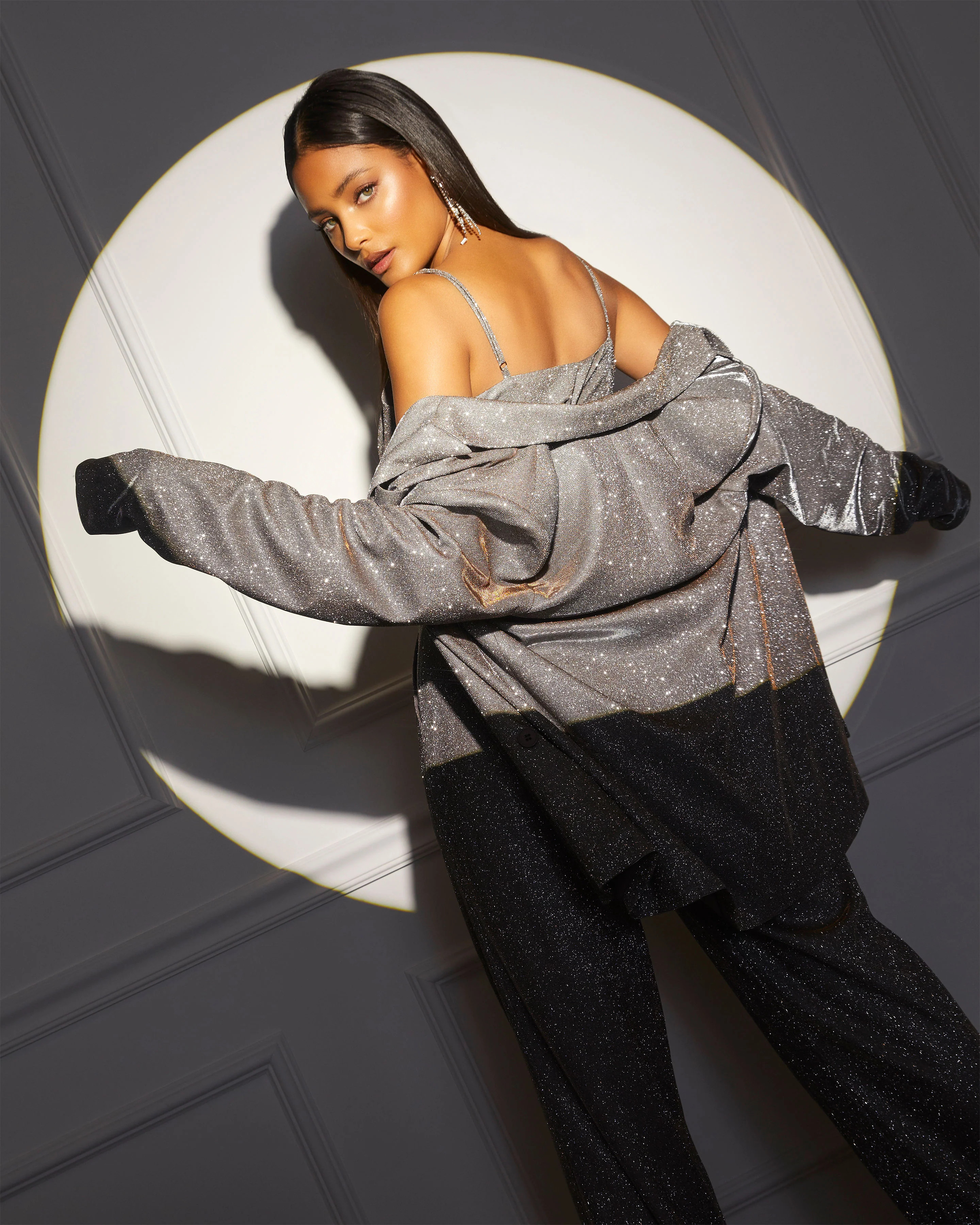 Jordy Oversized Metallic Blazer | VICI