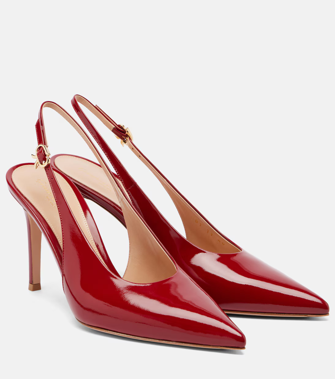 Robbie 85 patent leather slingback pumps | Mytheresa (US/CA)