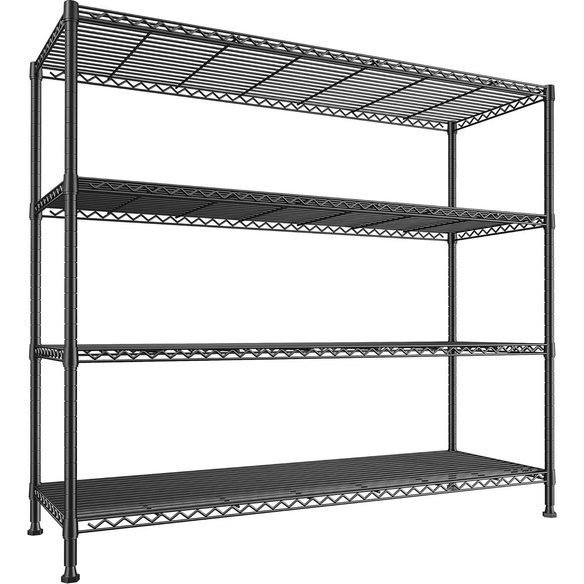 REIBII Storage Shelves 45.3''W Wire Shelving Unit 4 Tier Metal Shelves for Storage Rack Metal She... | Target