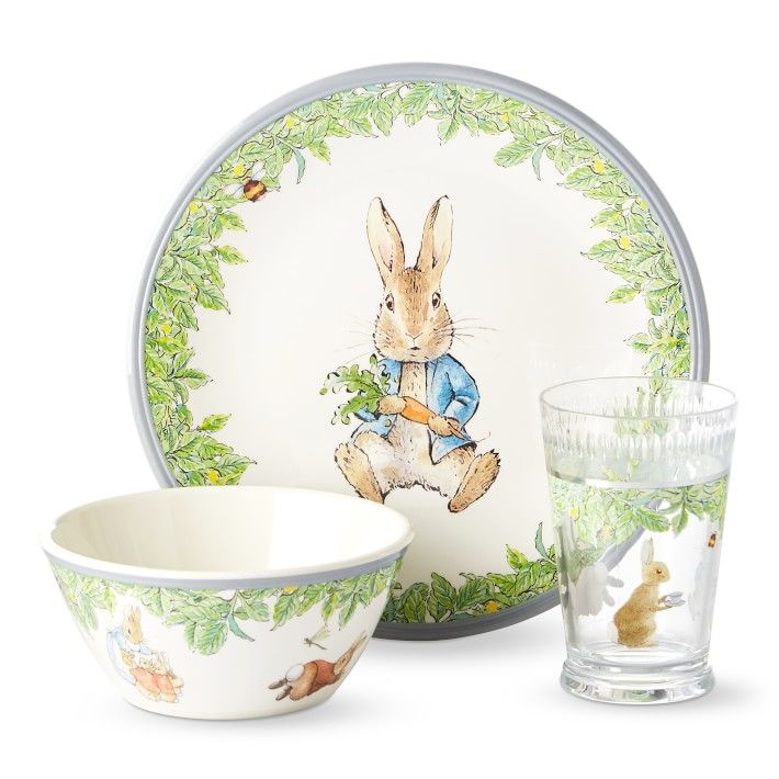 Peter Rabbit Kids 3-Piece Melamine Set | Williams-Sonoma