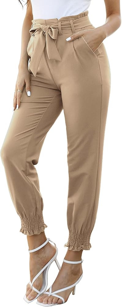GRACE KARIN Womens Casual High Waist Pencil Pants with Bow-Knot Pockets for Work | Amazon (US)