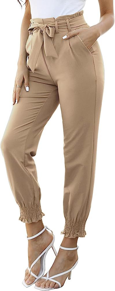 GRACE KARIN Womens Casual High Waist Pencil Pants with Bow-Knot Pockets for Work | Amazon (US)