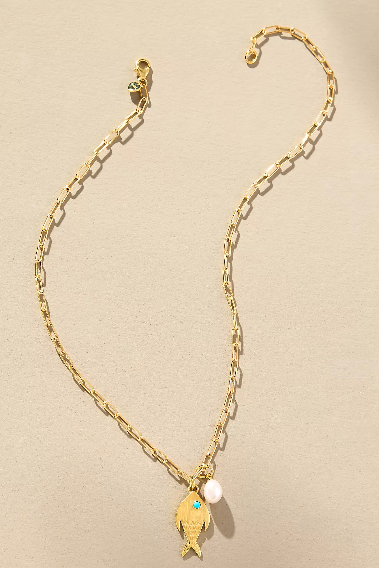 Hart Fish Charm Cloud Pearl Necklace | Anthropologie (US)