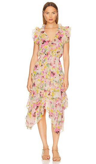Dakota Dress in Hello Yellow Flora | Revolve Clothing (Global)