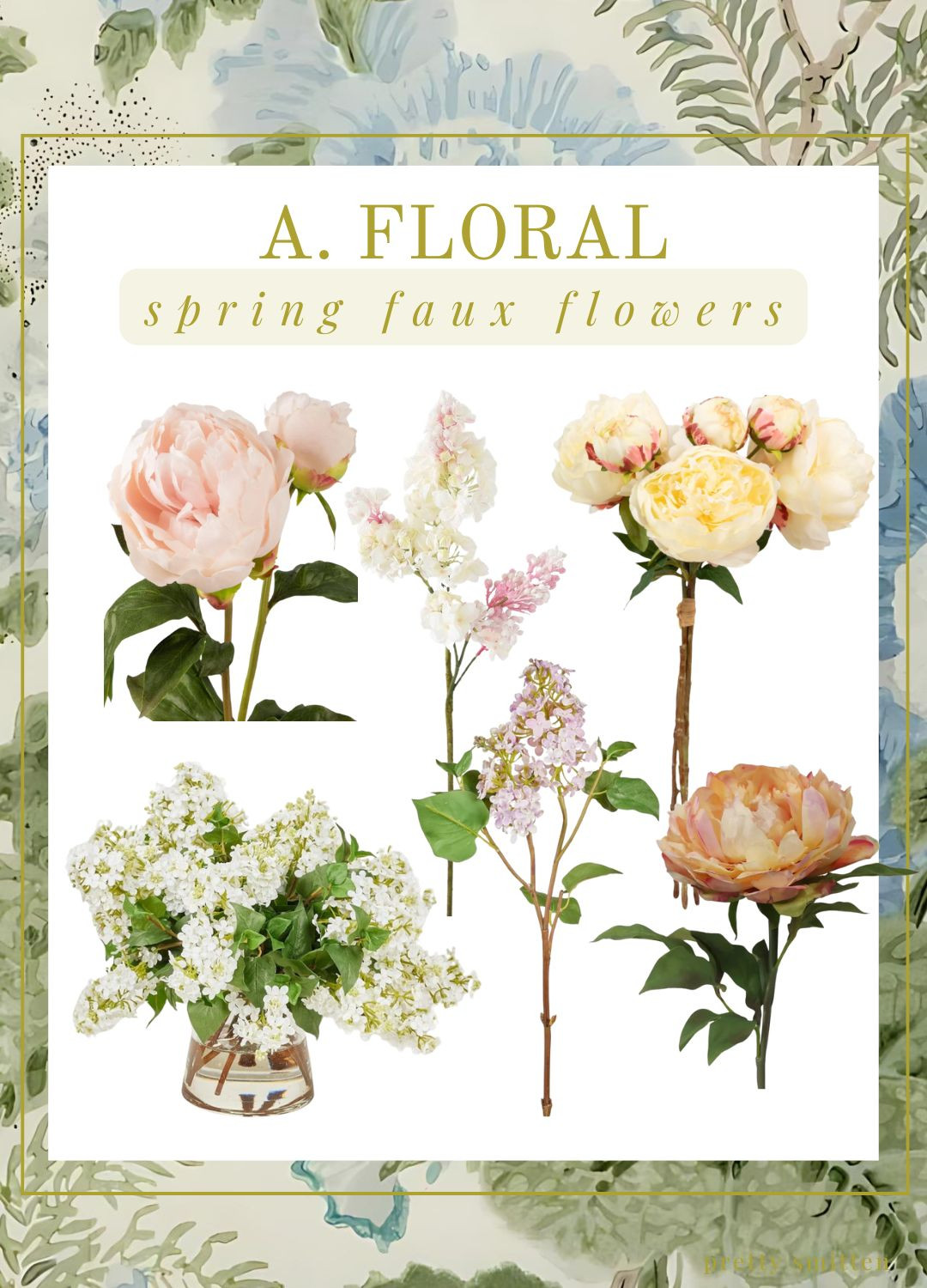 Spring faux flowers from A. Floral - faux peonies - faux lilacs - Spring home decor - traditional home - Southern home - classic home styling - flowers - Spring tabletop - entertaining - hostess 

 

#LTKSeasonal #LTKHome