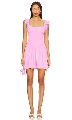 Amanda Uprichard Holland Dress in Carnation from Revolve.com | Revolve Clothing (Global)