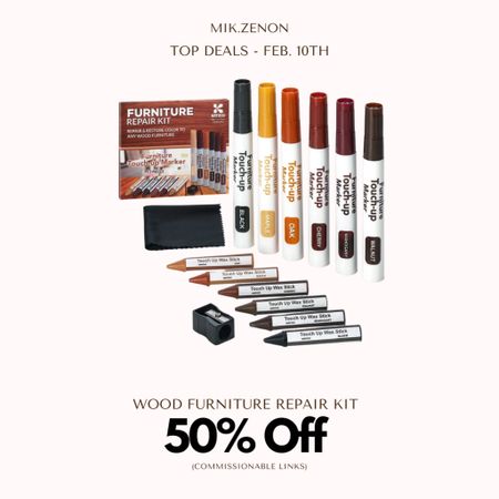 Price Drop Alert 🚨 50% off this wood marker furniture repair kit. It includes 6 color makers, makes touch ups a breeze and is made with premium quality!

#LTKhome #LTKunder50 #LTKsalealert