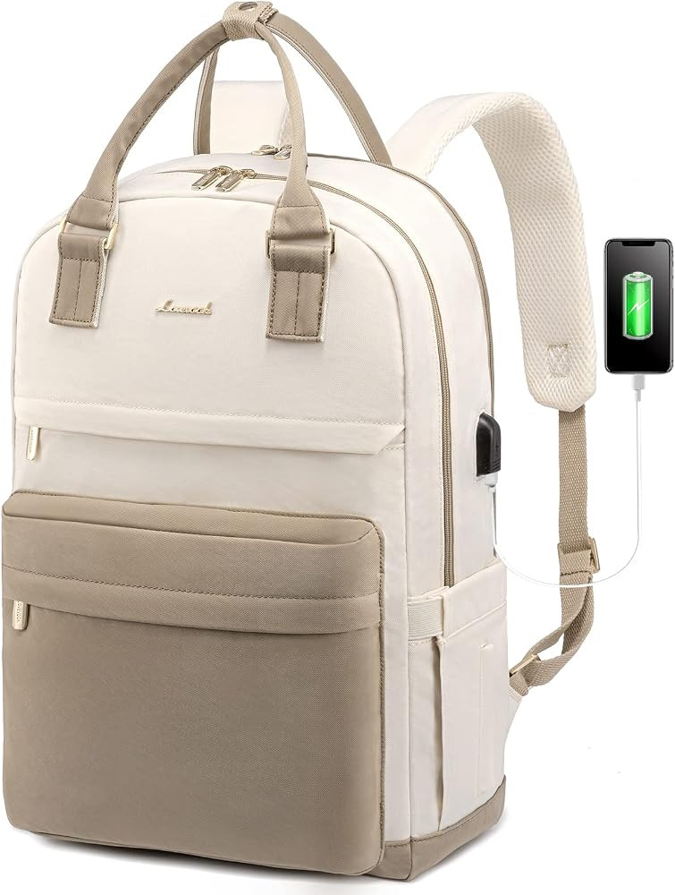LOVEVOOK Laptop Backpack for Women, 17.3 Inch Laptop Bag with USB Port Fashion Waterproof Backpac... | Amazon (US)