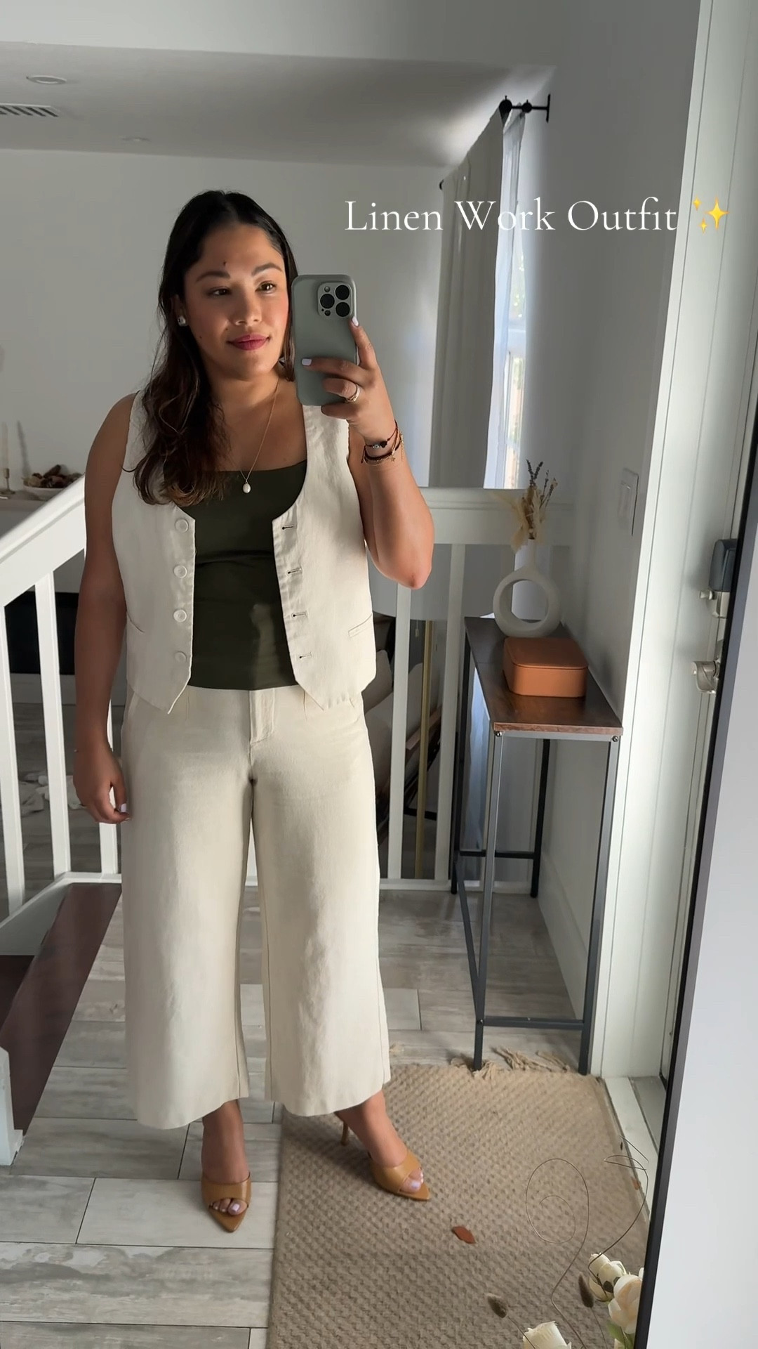 Elevate a linen outfit for the office. Throw on some white sneakers for a comfy, flat vibe. #StylingTips #40sClub

#LTKStyleTip #LTKWorkwear #LTKPetite