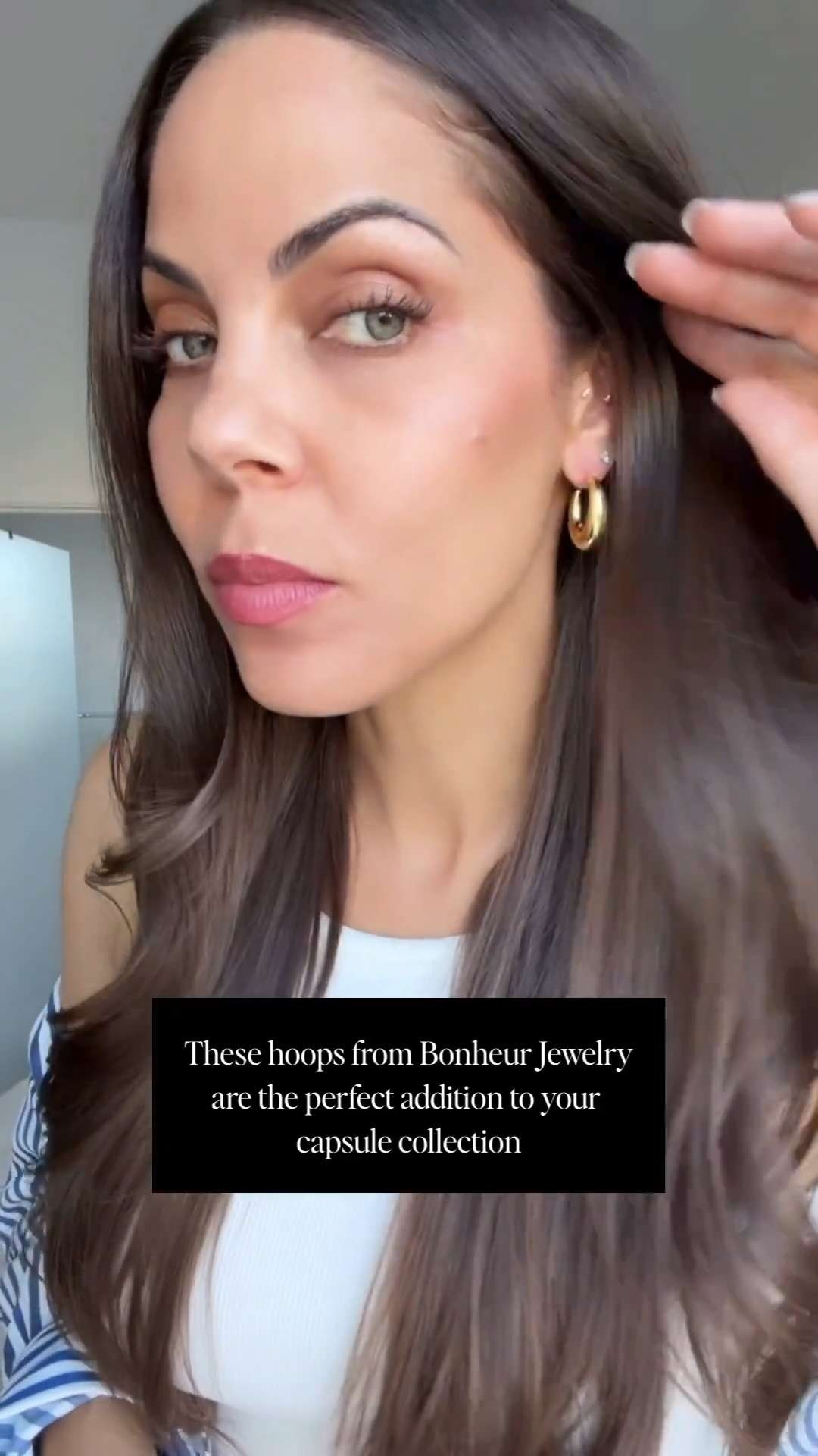 The kind of piece that instantly elevates everything ✨ These puffed hoop earrings from @BonheurJewelry are my go-to for adding a polished, luxury finish to even the simplest outfit. Whether it’s denim and a tee or a sleek blazer moment, they bring that effortless, “put-together” energy every time. Timeless, chic, and forever in rotation 🤍 #ad 

 #LTKValentine #LTKootd #LTKWedding