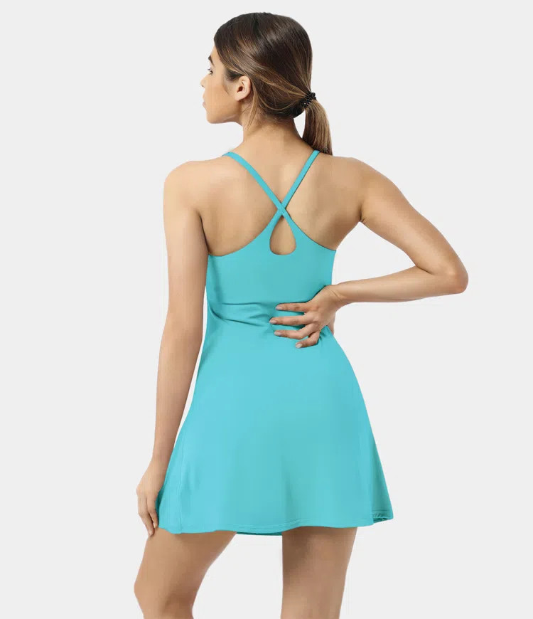 Women’s Softlyzero™ Plush Backless Active Dress-Easy Peezy Edition - Halara | HALARA