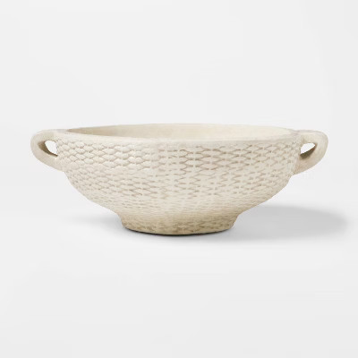 Woven Texture Ceramic Bowl Cream - Threshold™ designed with Studio McGee | Target
