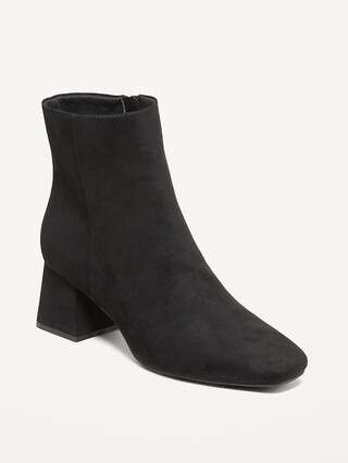 Faux Suede Square Toe Boots | Old Navy (US)