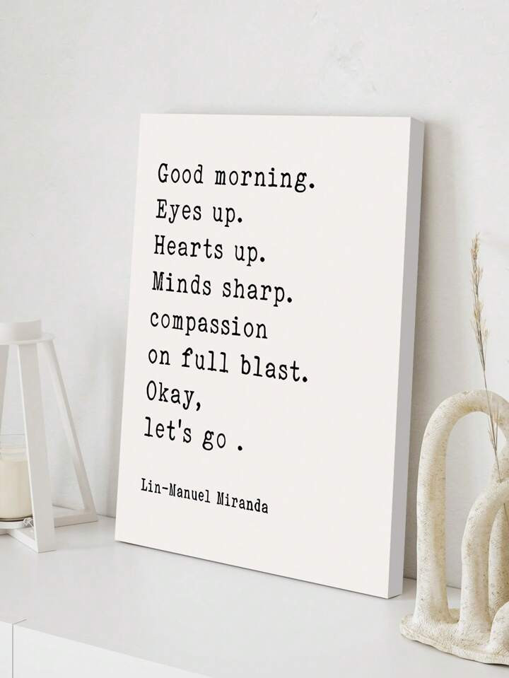 1pc Lin Manuel Miranda Good Morning Merch Poster Canvas Painting Print Picture - Motivational Wal... | SHEIN