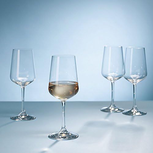 Ovid White Wine Glass Set of 4 by Villeroy & Boch – 100% Lead Free Crystal Glass – Made in Germany - | Amazon (US)