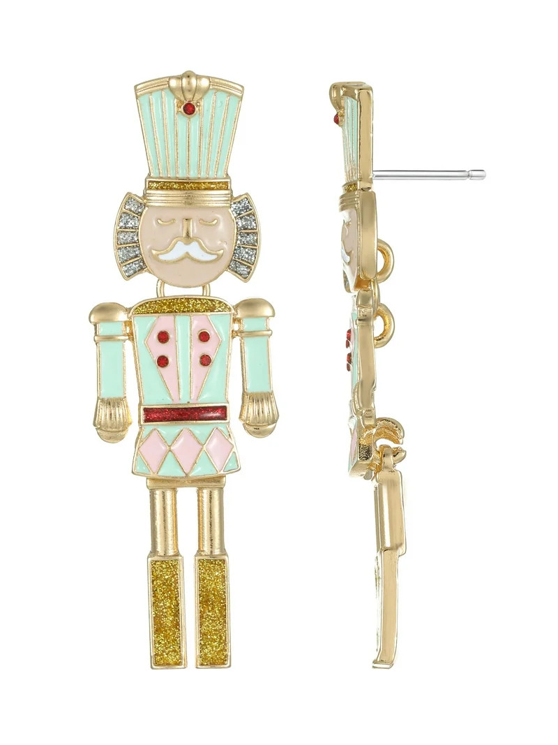 Holiday Time Nutcracker Earrings, 1 Pair | Walmart (US)