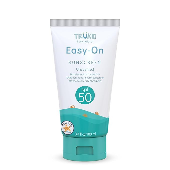 TruKid Easy On Mineral Sunscreen SPF 50 - Kids & Baby Sunscreen for Face & Body, Sunblock Protect... | Amazon (US)