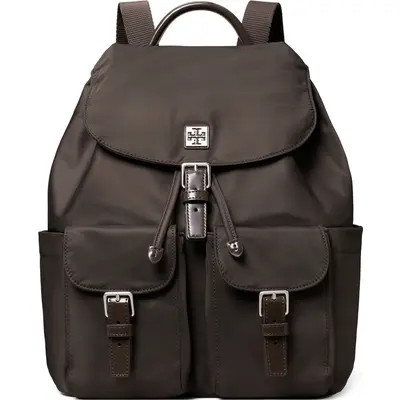 Tory Burch Virgina Nylon Backpack in Black at Nordstrom | Nordstrom