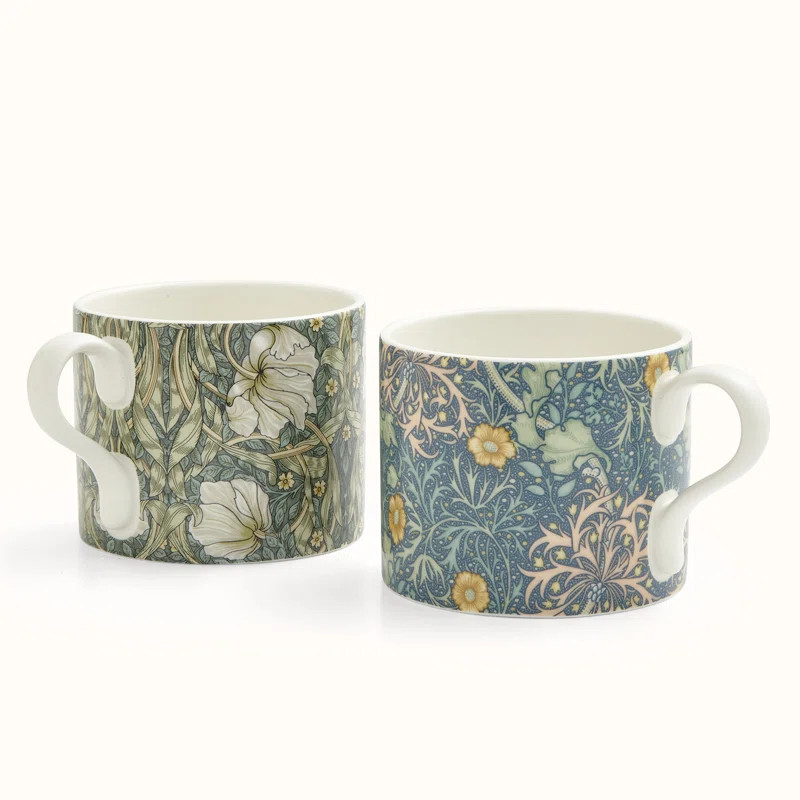 Spode Morris & Co Mugs S/2 Seaweed & Pimpernel | Wayfair | Wayfair North America